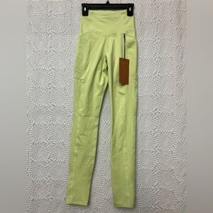 Girlfriend Collective Size XXS Green Leggings Spring Juniors Tween Activewear